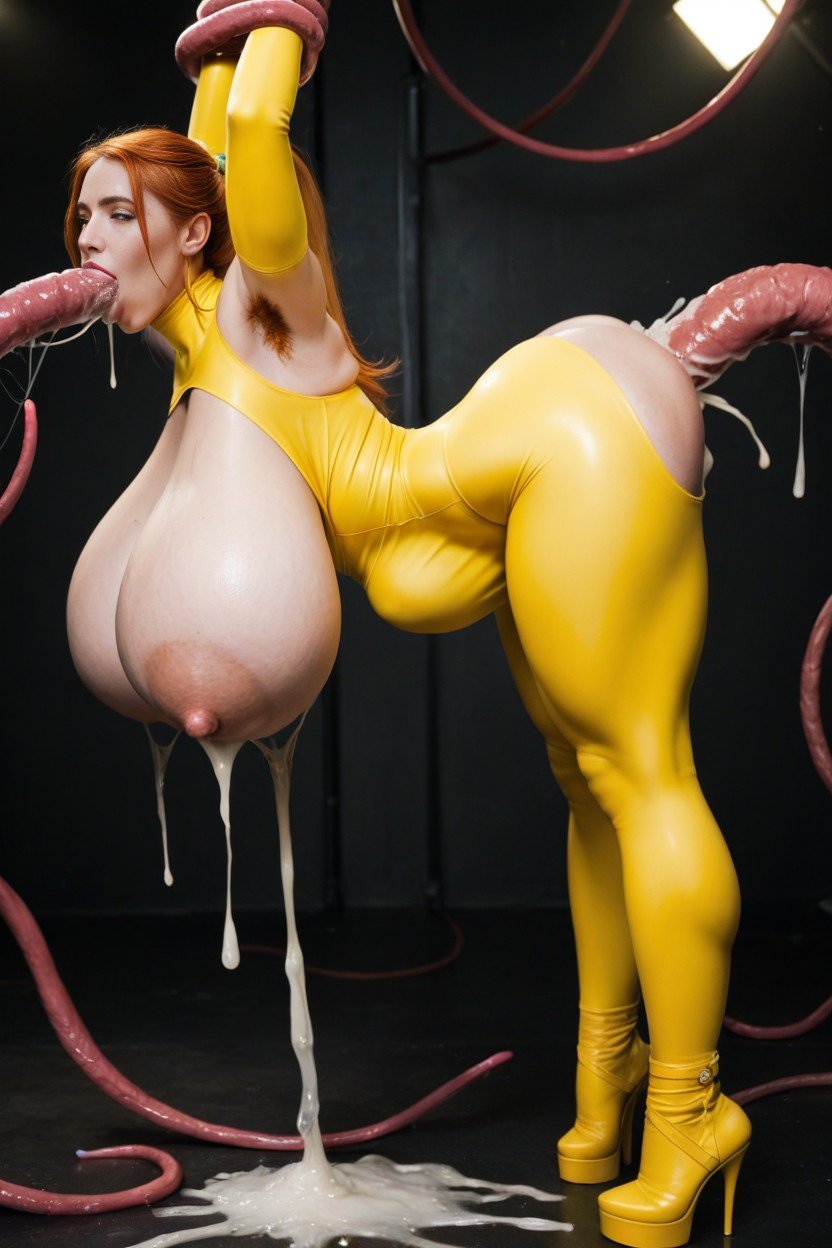 Excessive Cum On Breast, Tentacles Bigger Than Subject, Spandex Bodysuit Cover Whole Skin AI 포르노