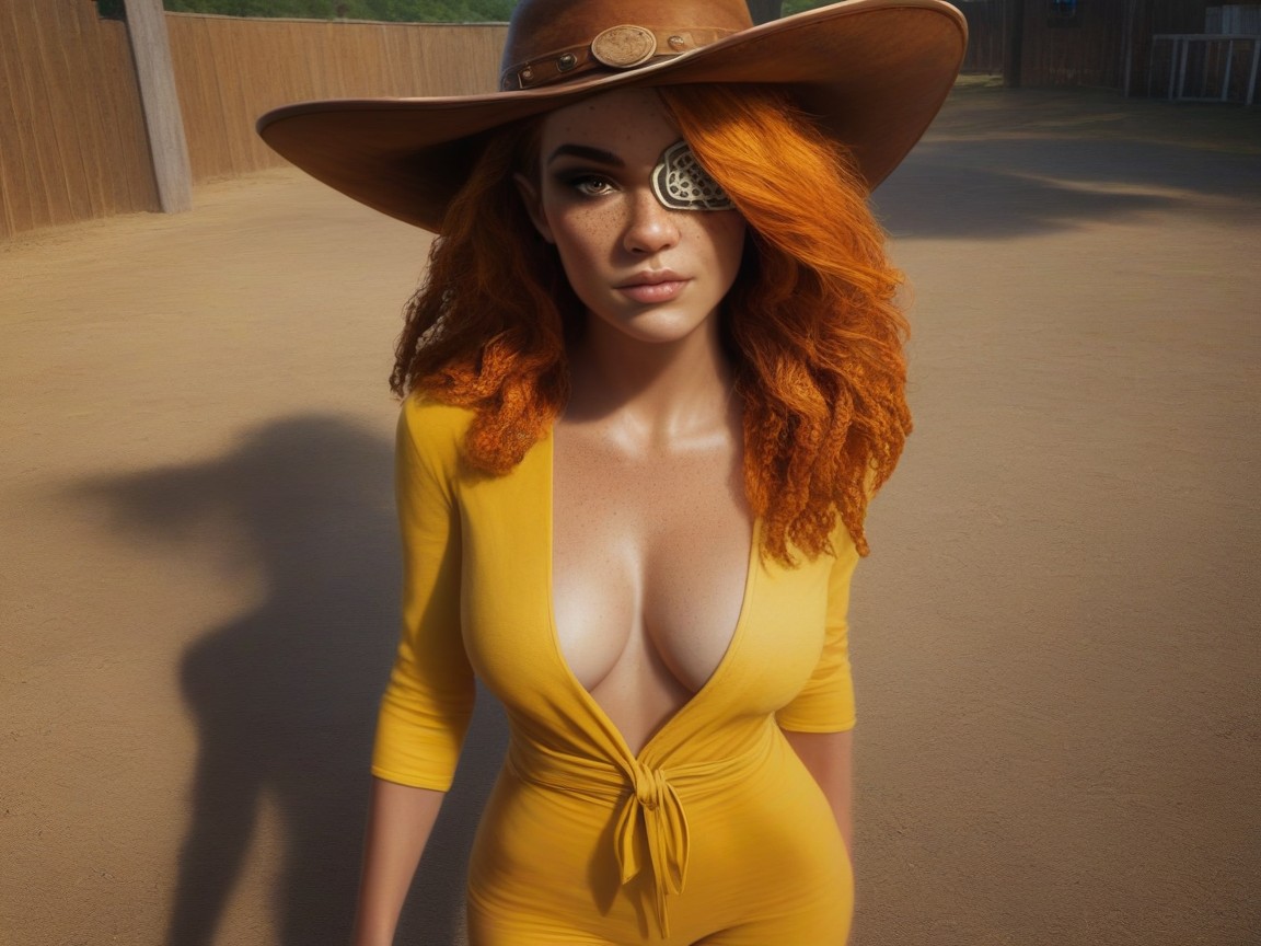 Low Torso Height, Medium Breast, Pretty Face AI Porn