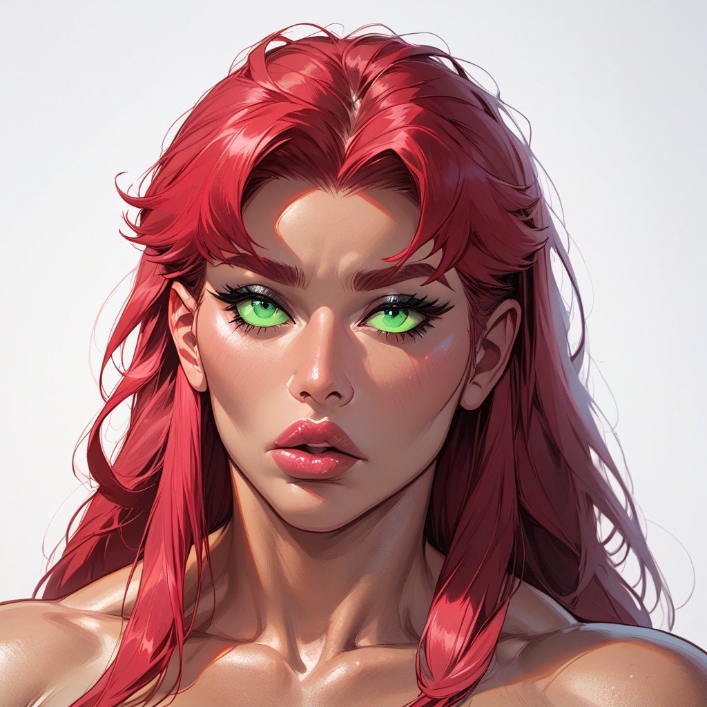 Big Breasts, Muscular, Futanari Bimbostarfire From Titans Pornografia peluda com IA