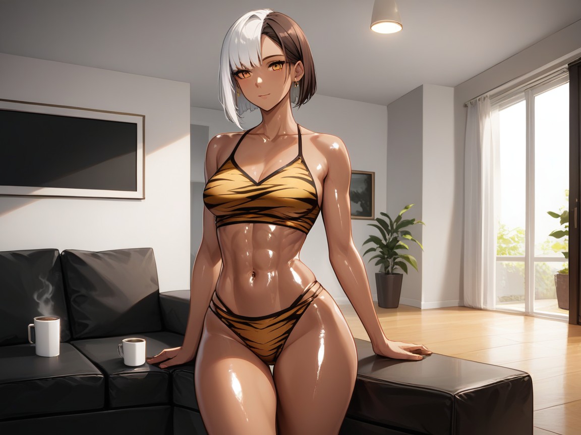 Massive Ass, Modern Setting, Rectangle Body Type AI Porn