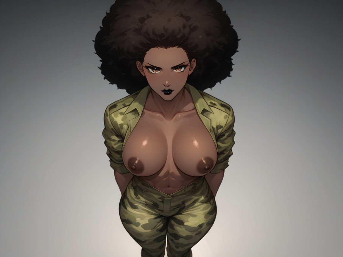 High Color Contrast, Naked, Long Height AI Porn