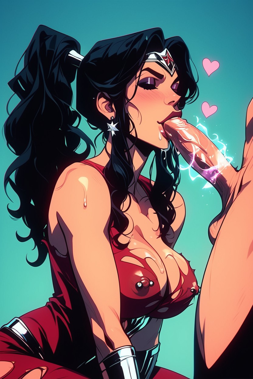 Hearts, Blushing, Grabbing His Dick Hentai AI Porn