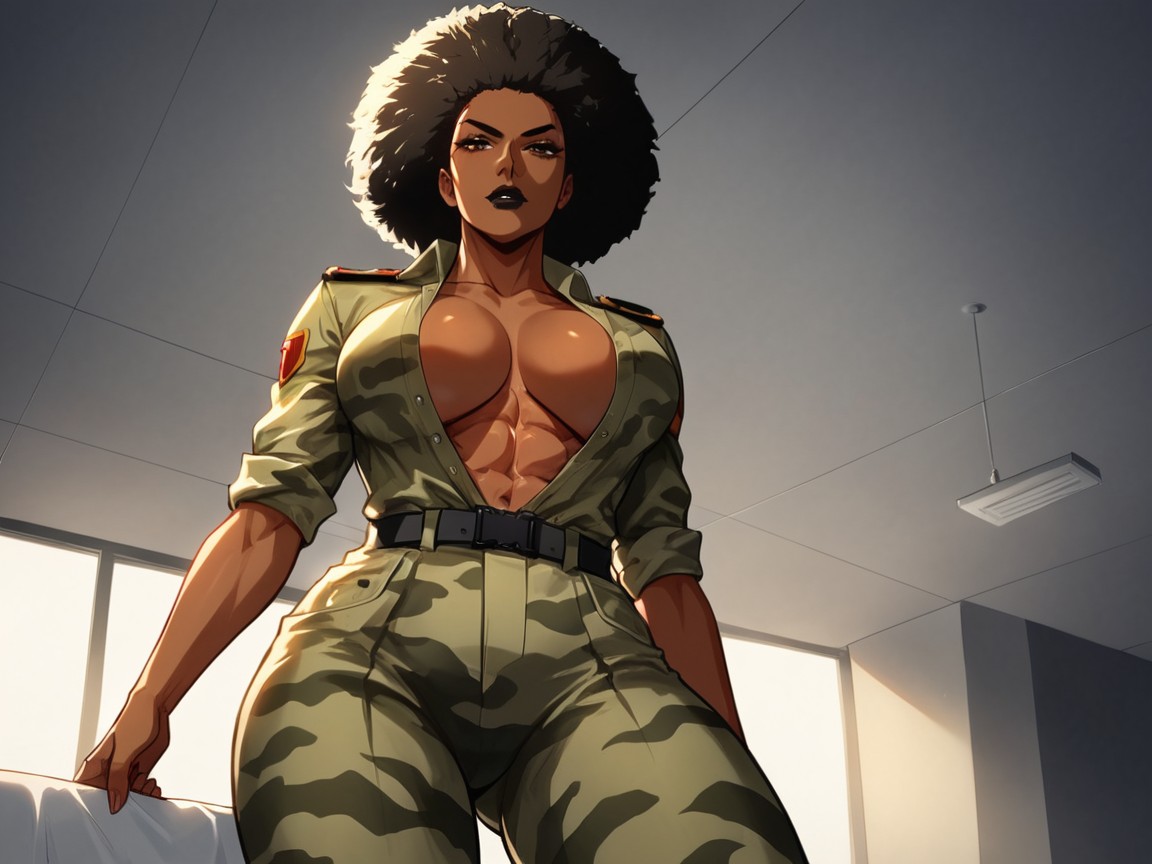 Long Breast Width, Long Torso Height, Long Shoulder Width Latina AI Porn