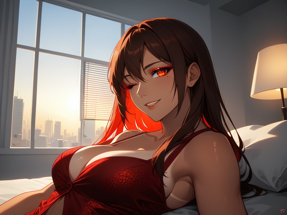 Model, Cleavage, Modern Setting AI Porn