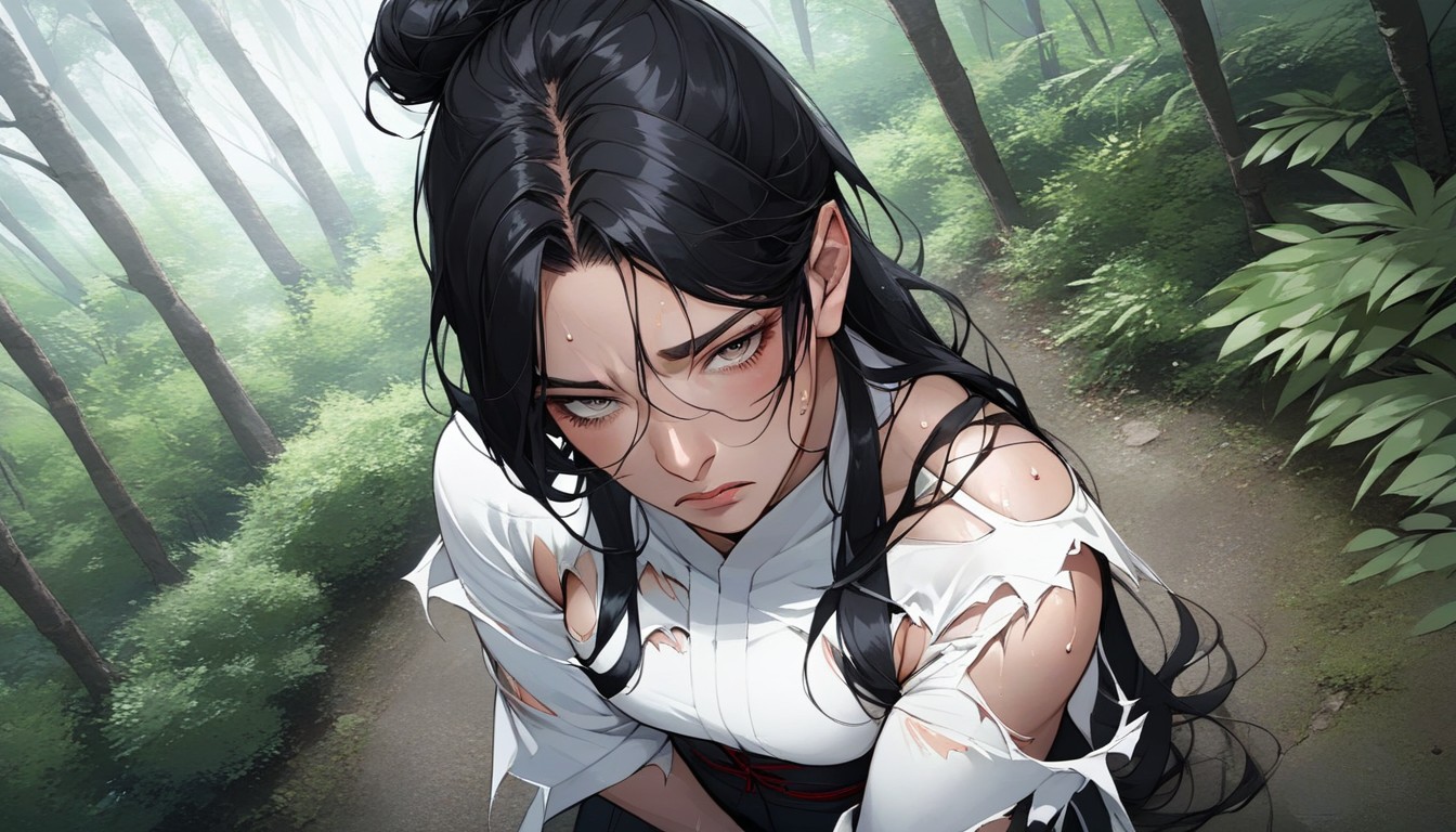 Forêt, Wearing Hanfu, A GenouPorno IA Hentai