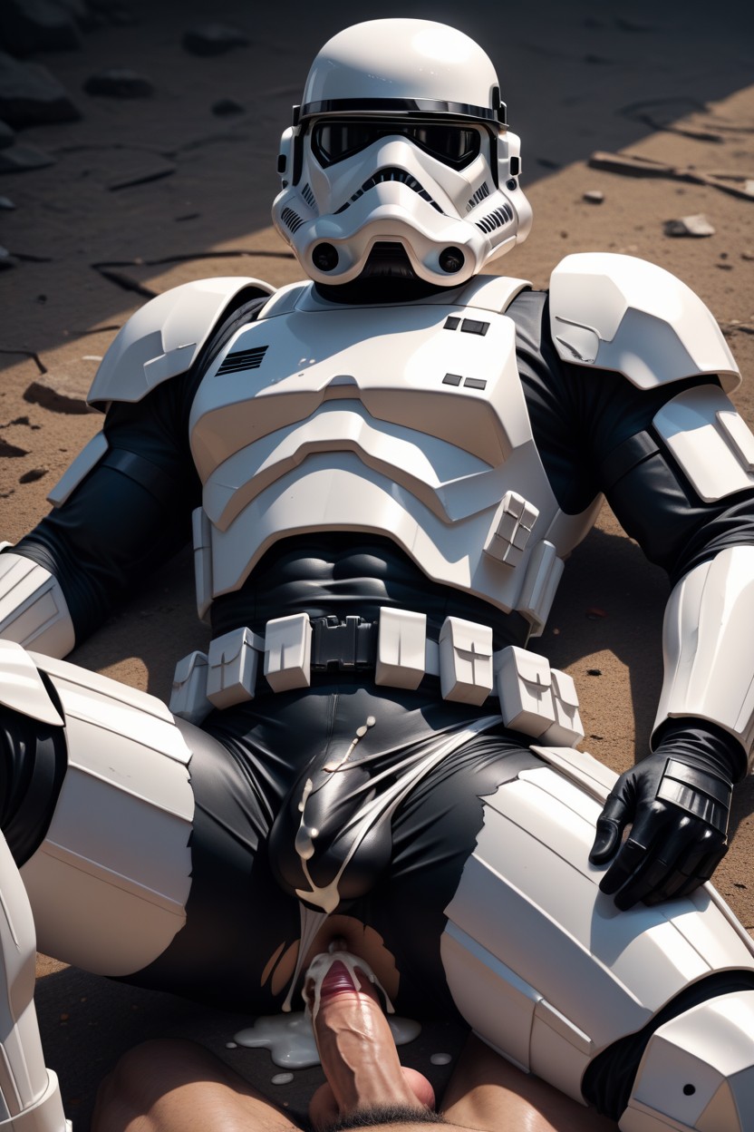 1 Person, Laying On Side, Cum While Penetrated AI Gay Porn