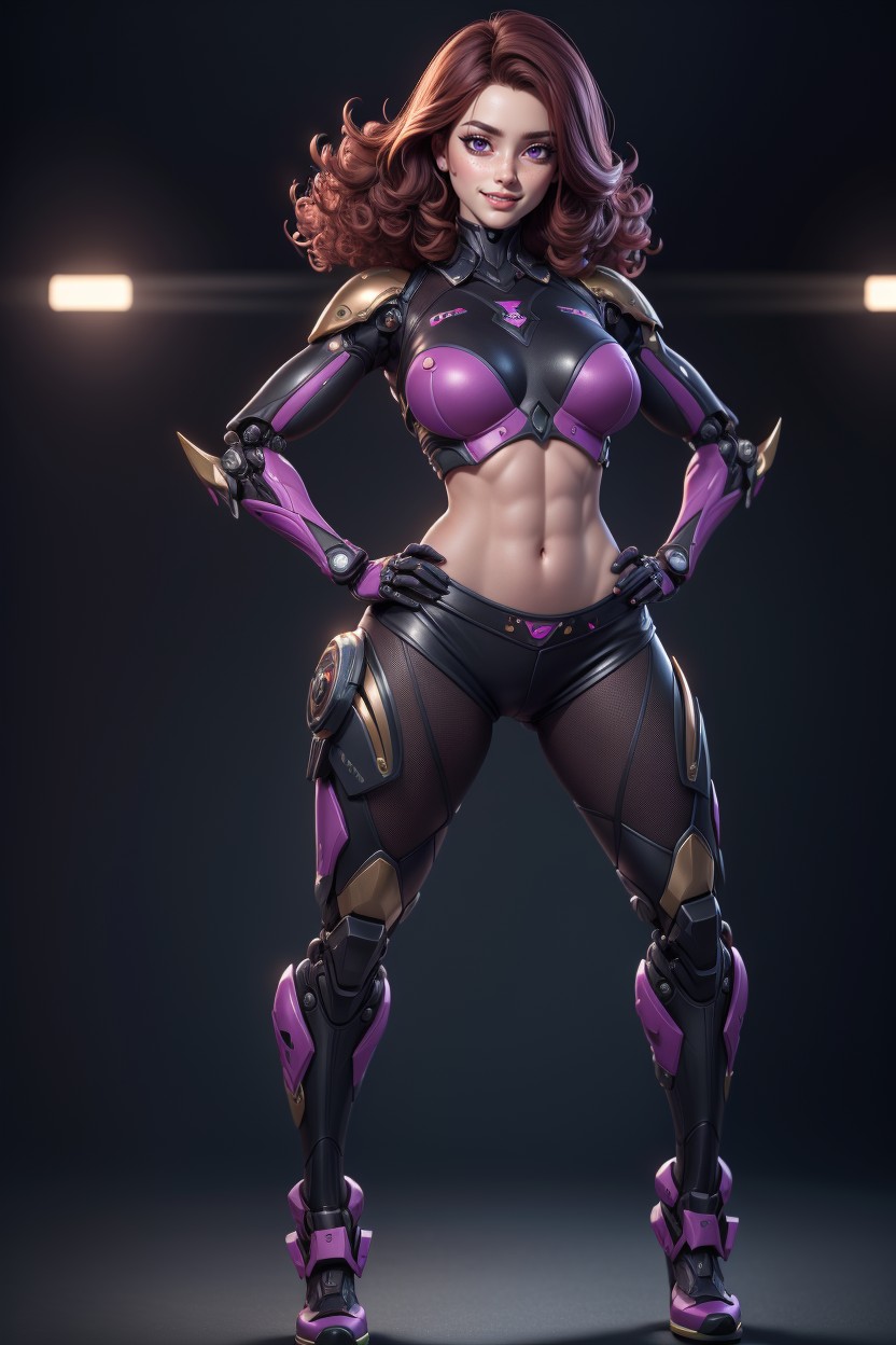 Hot Shorts, Makeup Eyes, Full Body Hentai AI Porn