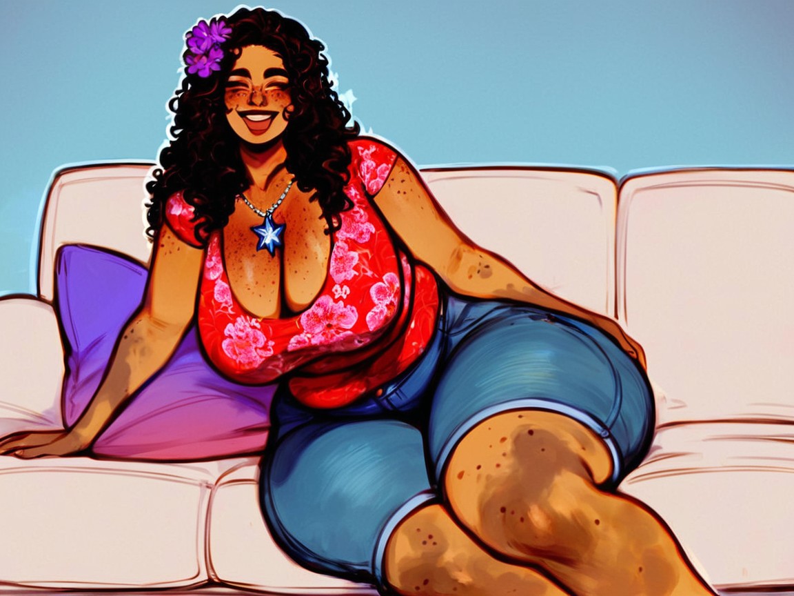 Thick, Casual, Thick Full Thighs AI Porn