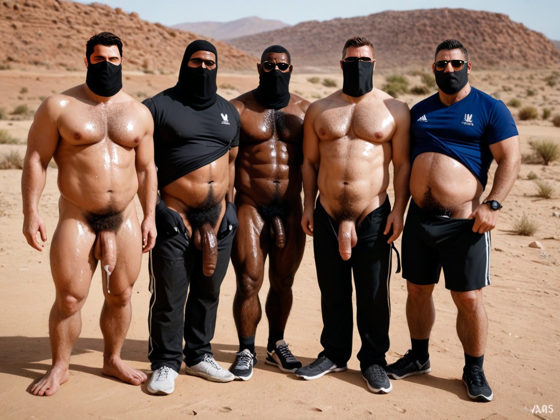 Angry, Grinning, Black Hijab AI Gay Porn