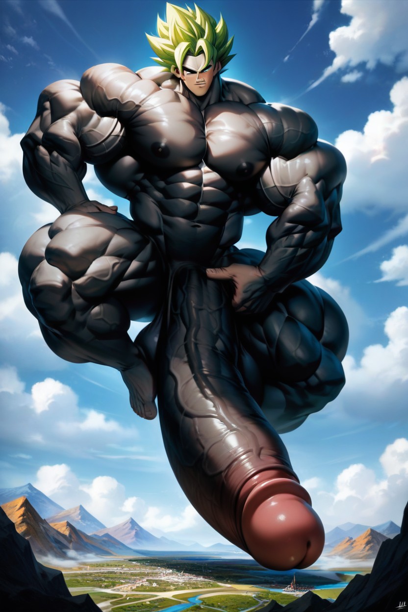 Giant, Bragging Face, Hyper Muscle Growth AI Gay Porn