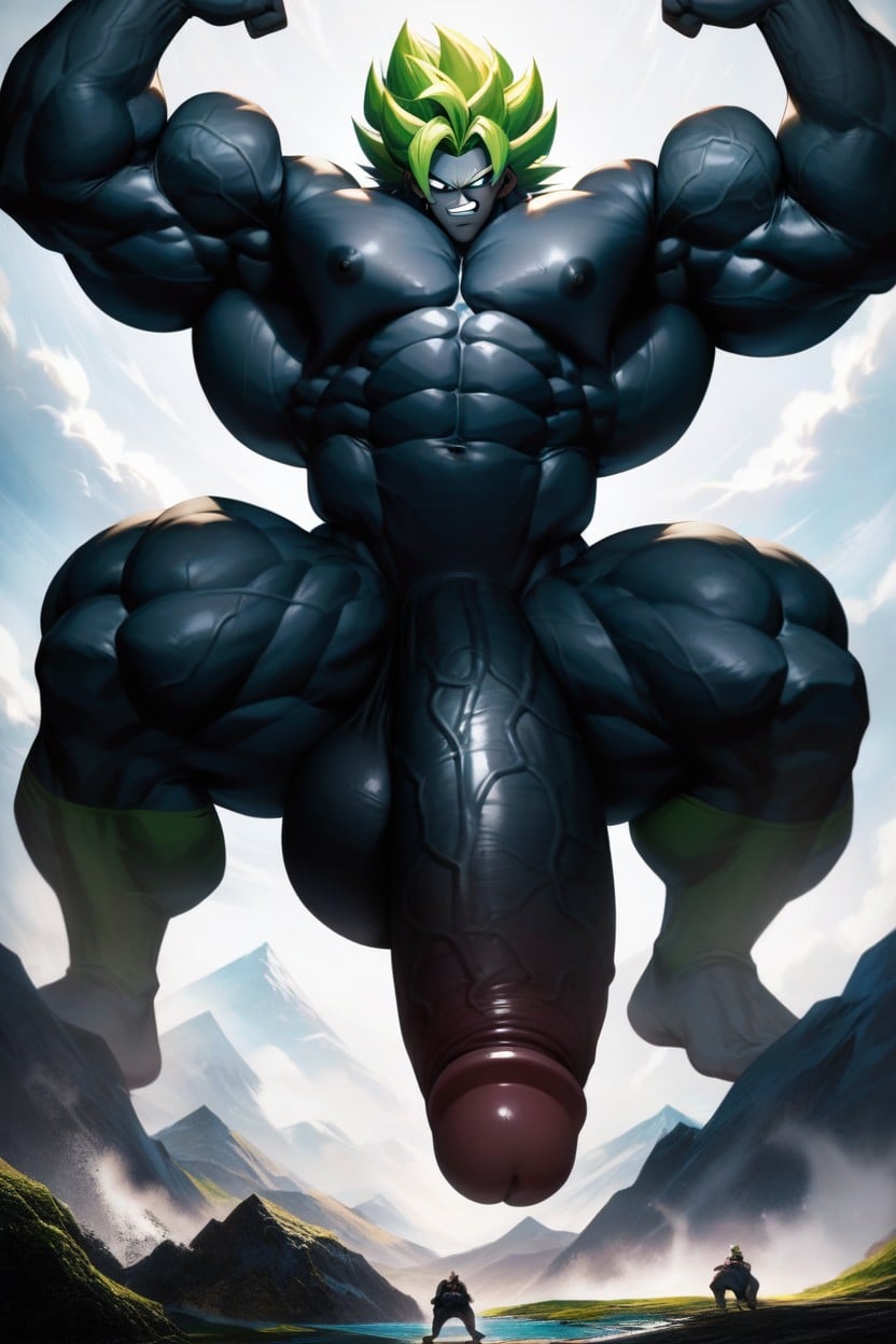 Muscle Growing, Low Angle Shot, Hyper Muscle AI Gay Porn