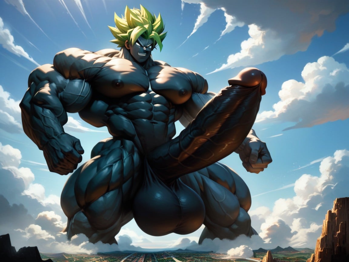 Muscle Growing, Macro, Big Man AI Gay Porn