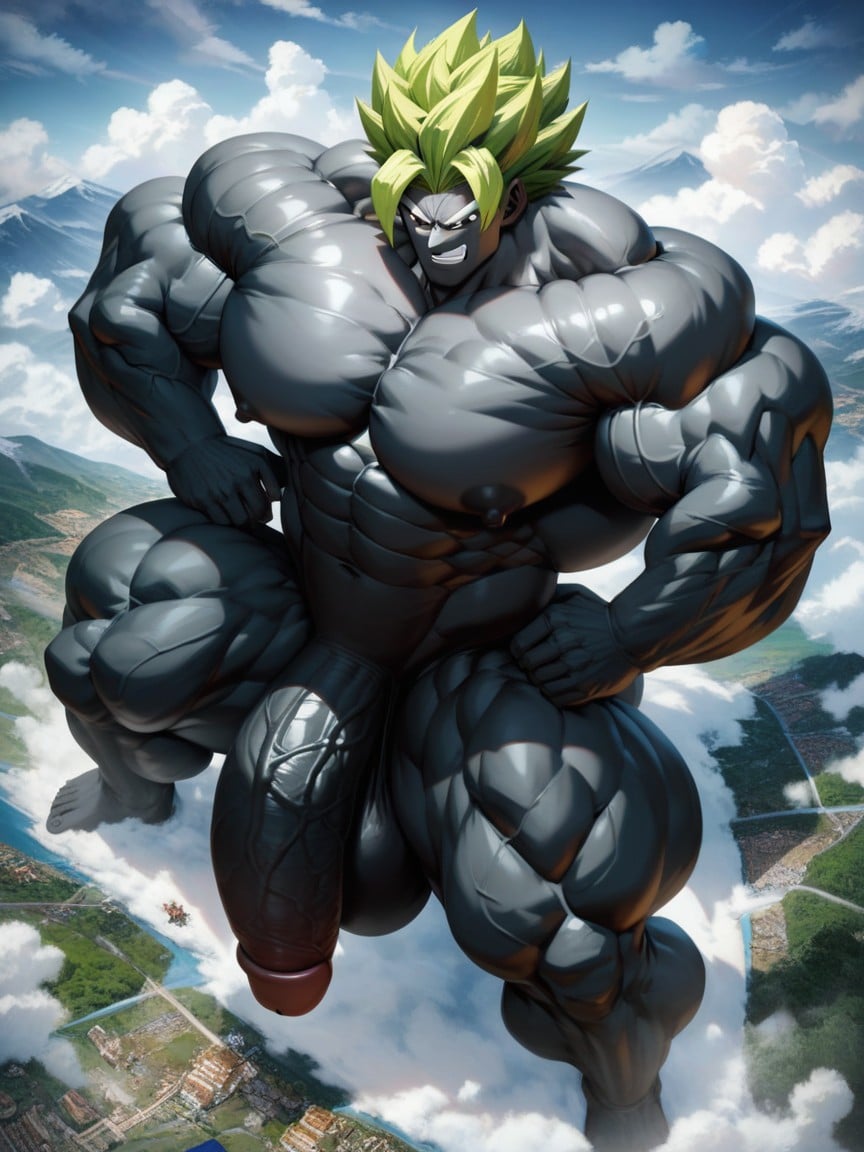 Giant Man, Naked, Hyper Macro AI Gay Porn