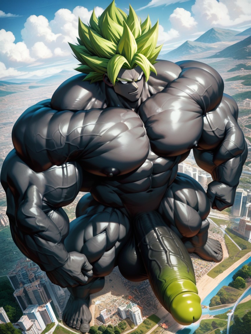 Tall, Massive Cock, Long Penis AI Gay Porn