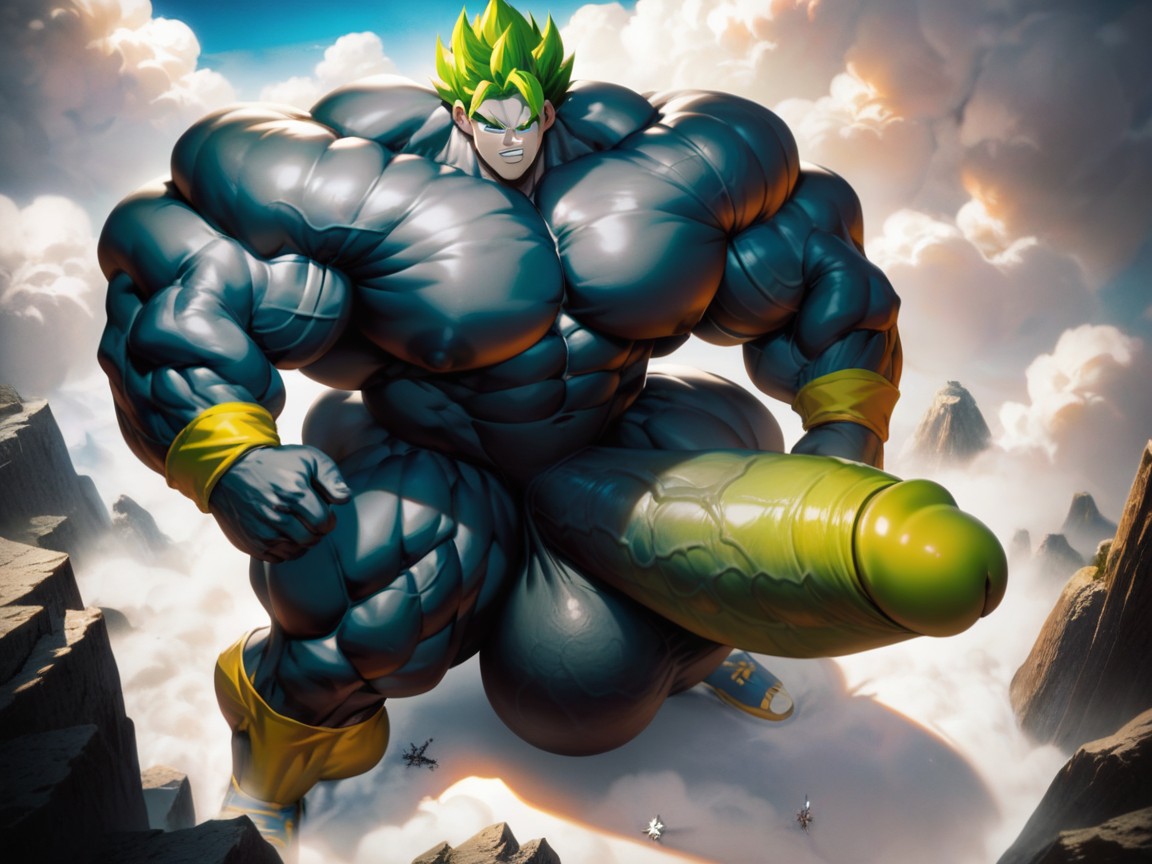 Big Man, Black Skin, Extremely Large Ass AI Gay Porn
