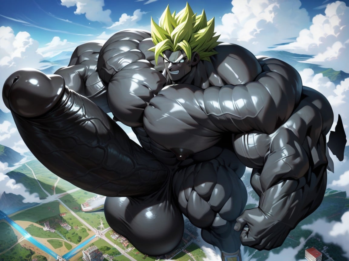 Huge Ball, Big Ball, Extremely Large Ass AI Gay Porn