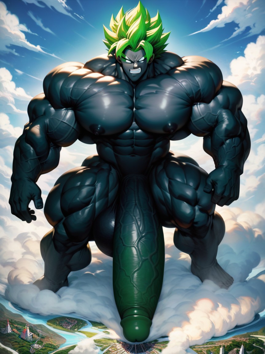 Macro, Oversized Muscles, Big Ball AI Gay Porn