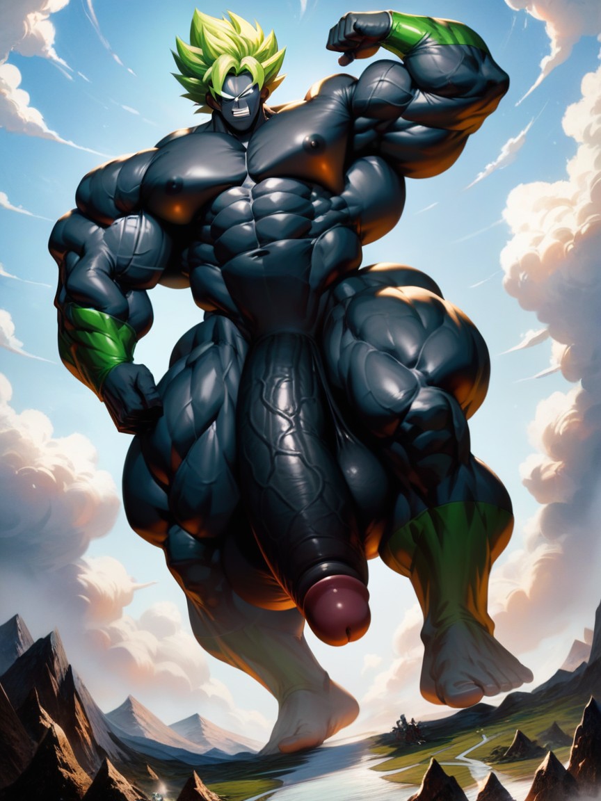 Hyper Muscle Growth, Hiperpene Imposiblemente Largo, 18+ Porno gay IA