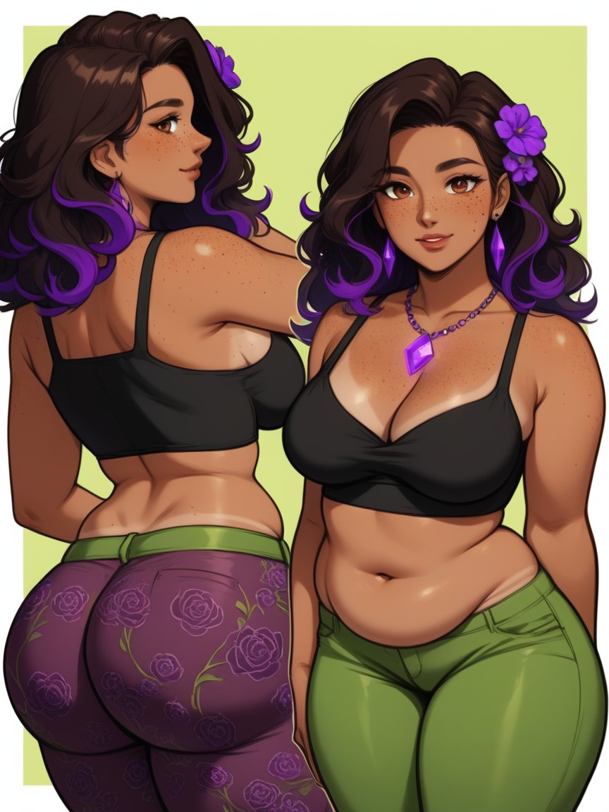 Latina, Hips Wider Than Chest, Thick Ass AI Porn