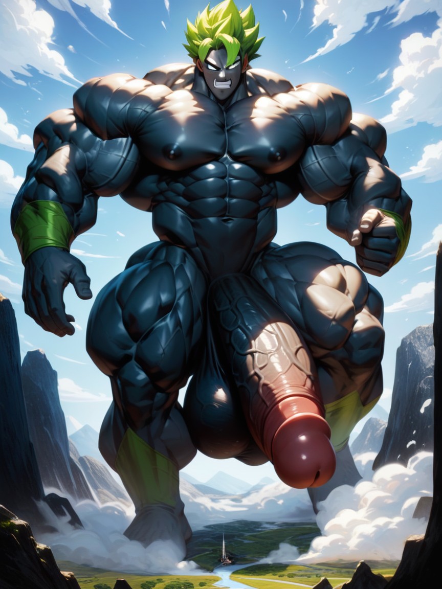 Growing Muscles, Hyper Muscle, Huge Ball AI Gay Porn
