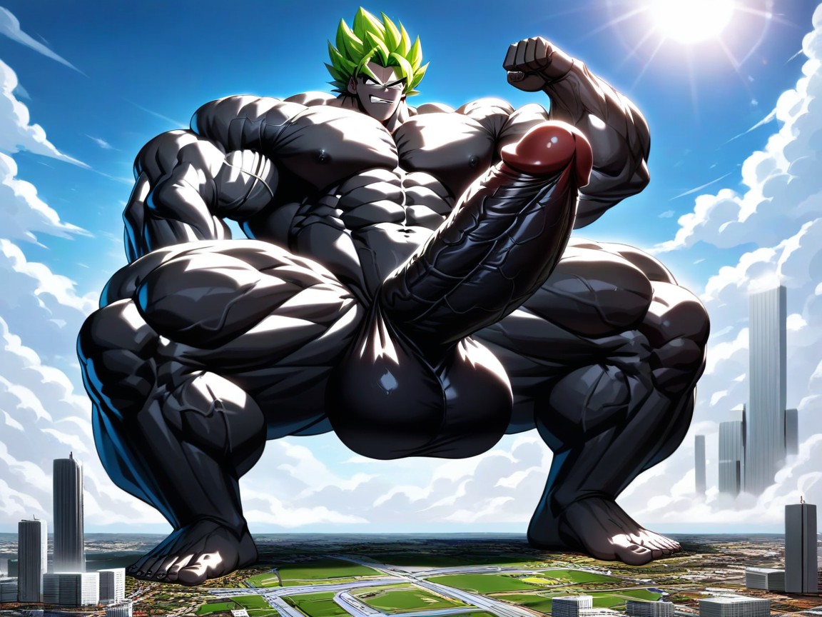 Tall Man, Black Skin, Huge Muscular Bodybuilder Porno gay IA