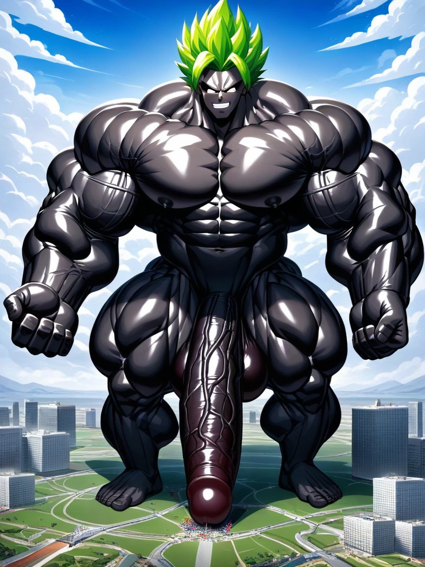 Bragging Face, Hyper Muscle, Wide AI Gay Porn