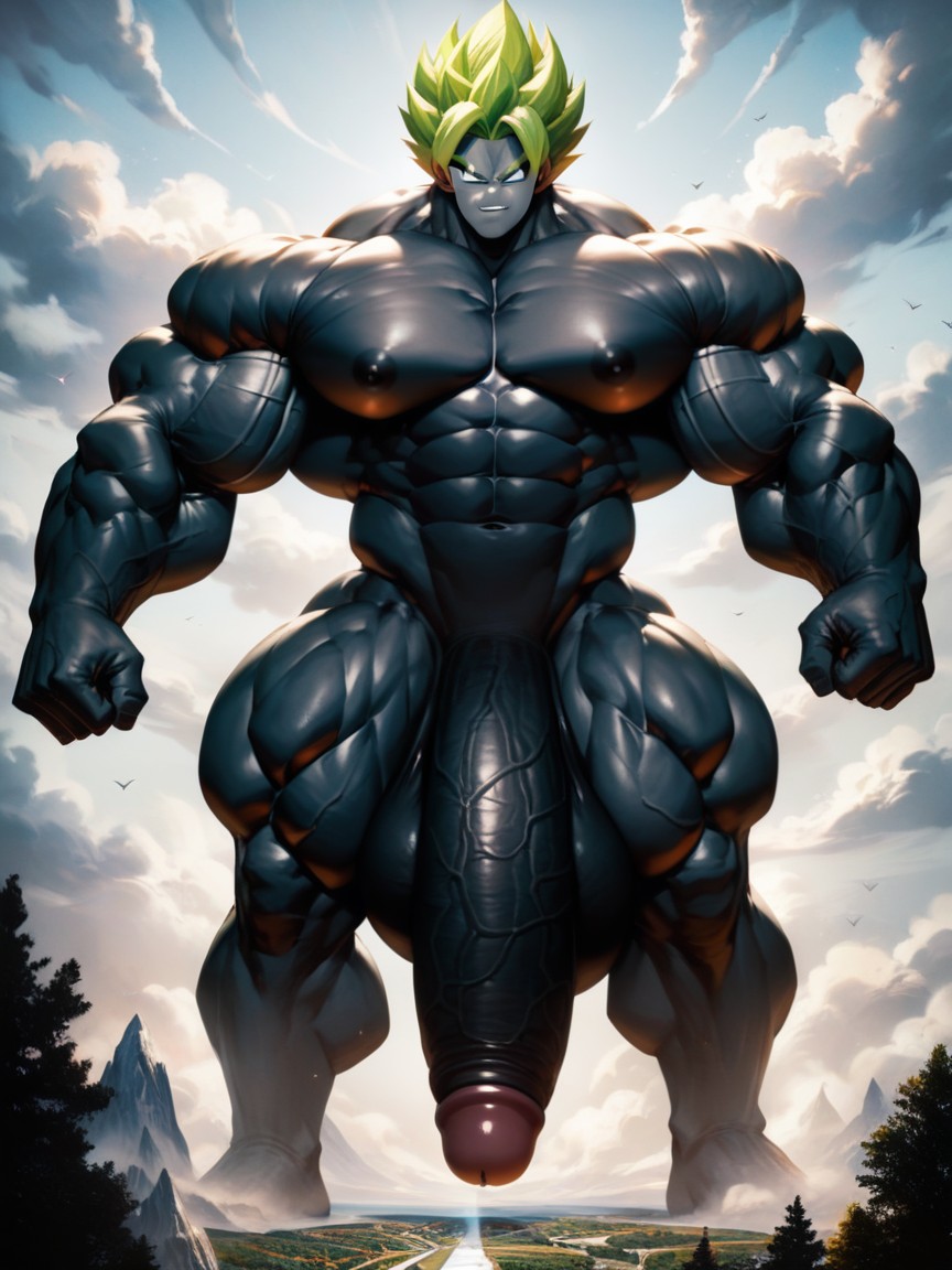 Huge Ball, Long Penis, Huge Testicles AI Gay Porn