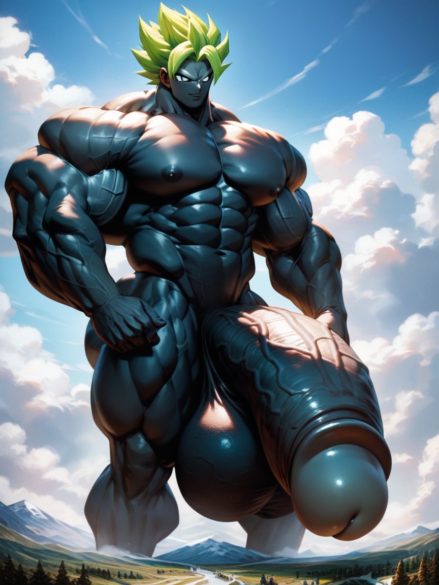 Huge Testicles, No Clothes, Huge Muscle AI Gay Porn