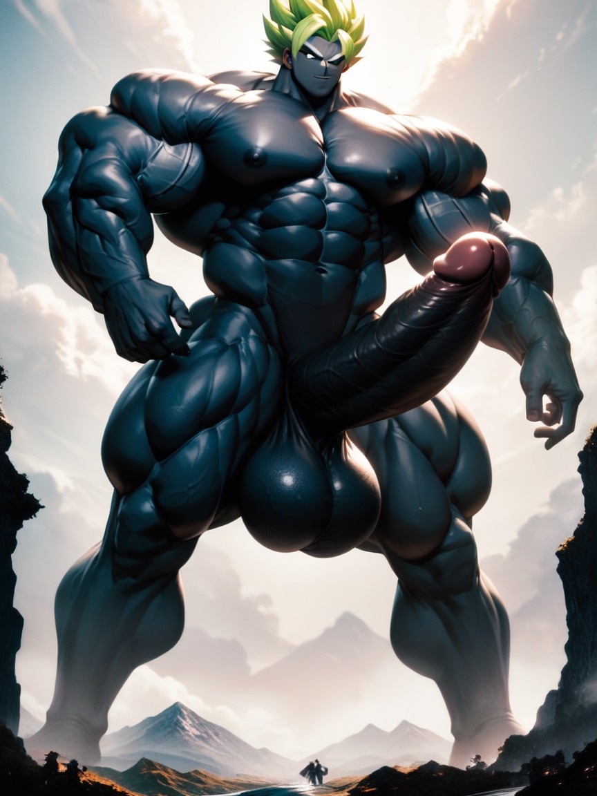 Giant, Huge Ball, Cock Bigger Than Body AI Gay Porn