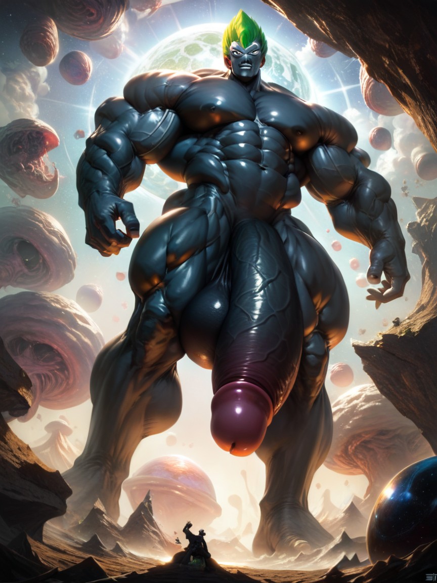 Long Penis, No Clothes, Huge Testicles AI Gay Porn