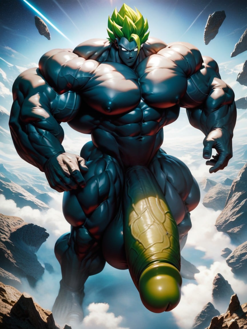 Erection, Huge Muscle, Huge Testicles AI Gay Porn