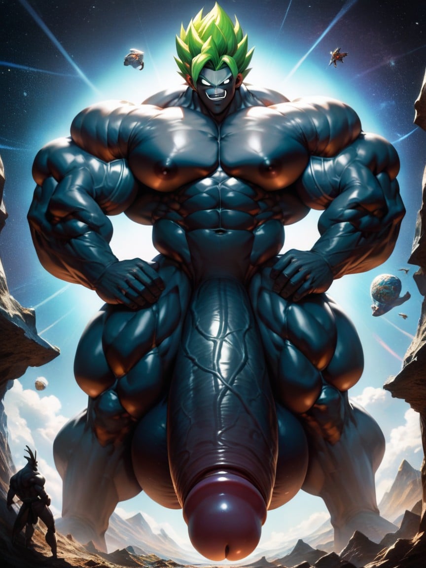 Cock Bigger Than Body, No Clothes, Top Down AI Gay Porn