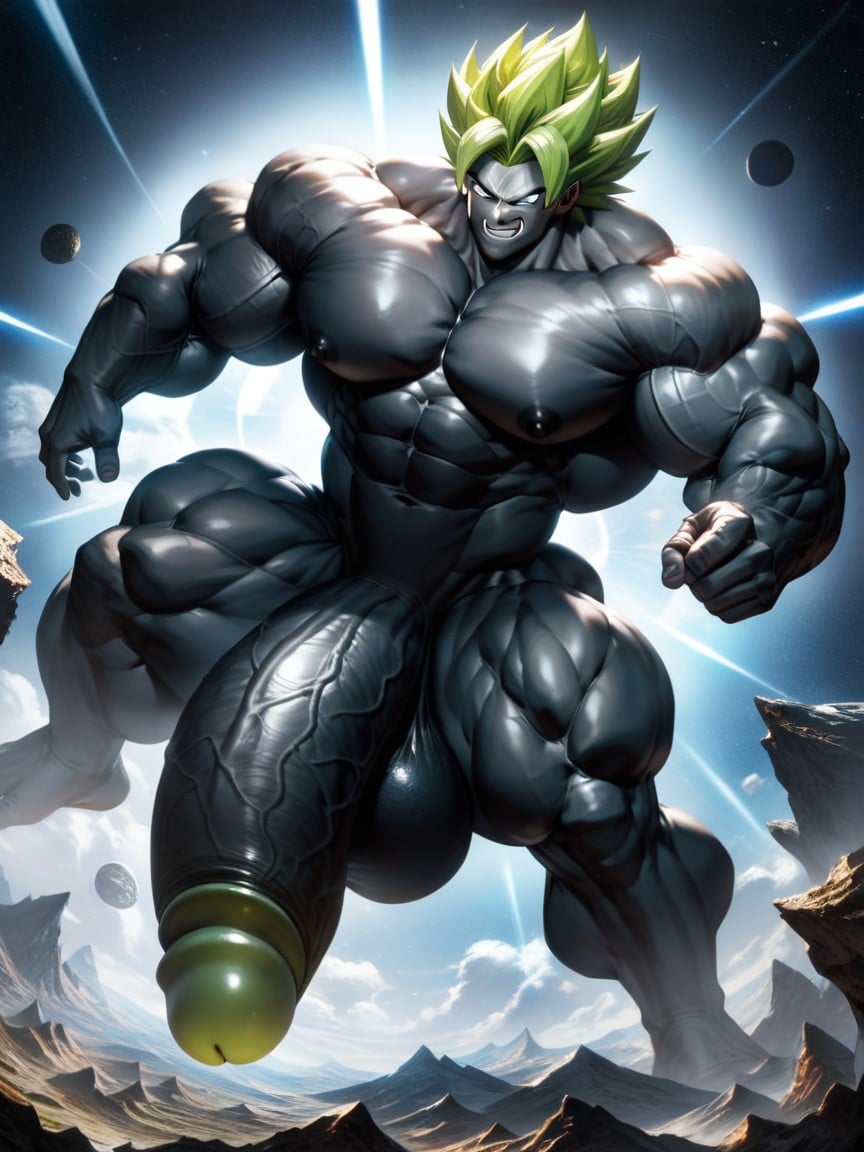 Black Skin, Big Ball, White Eyes AI Gay Porn