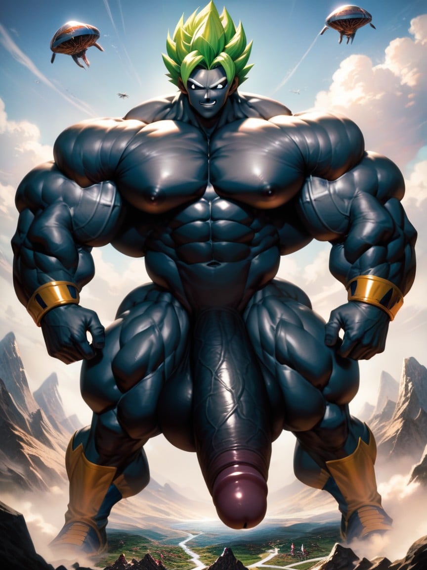Alien Planet, Giant, Top Down AI Gay Porn
