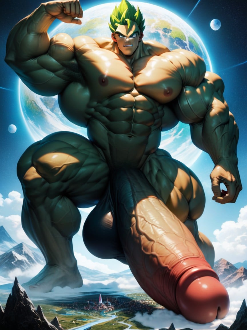 Massive Cock, Hyper Macro, Huge Muscle AI Gay Porn