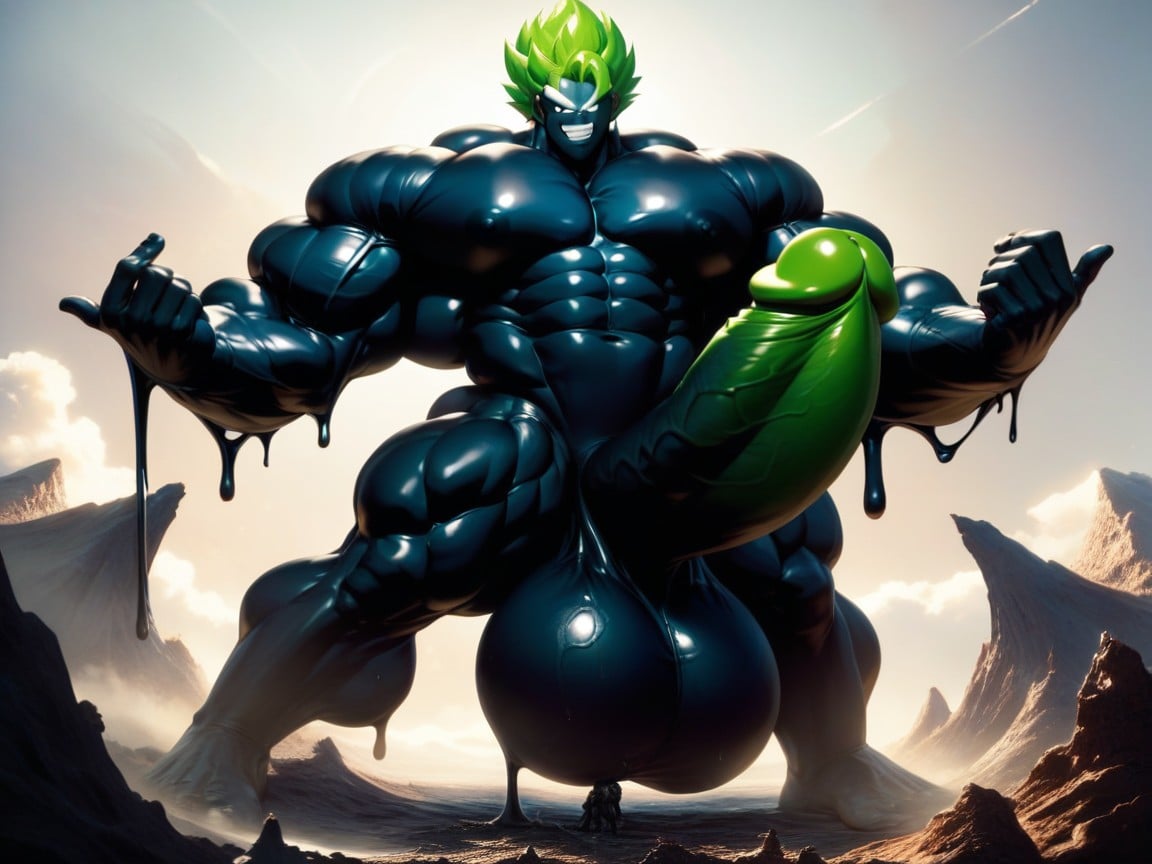 Giant Man, Erection, Giant Massive Full Body Artwork AI Gay Porn