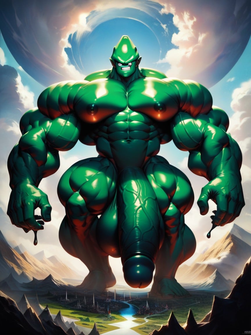 Huge Ball, Super Saiyan, Bragging Face AI Gay Porn