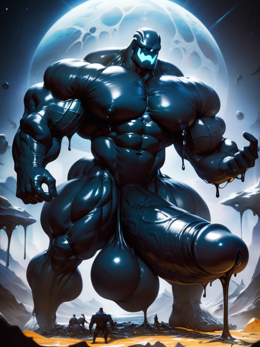 Huge Testicles, Naked, Long Penis AI Gay Porn
