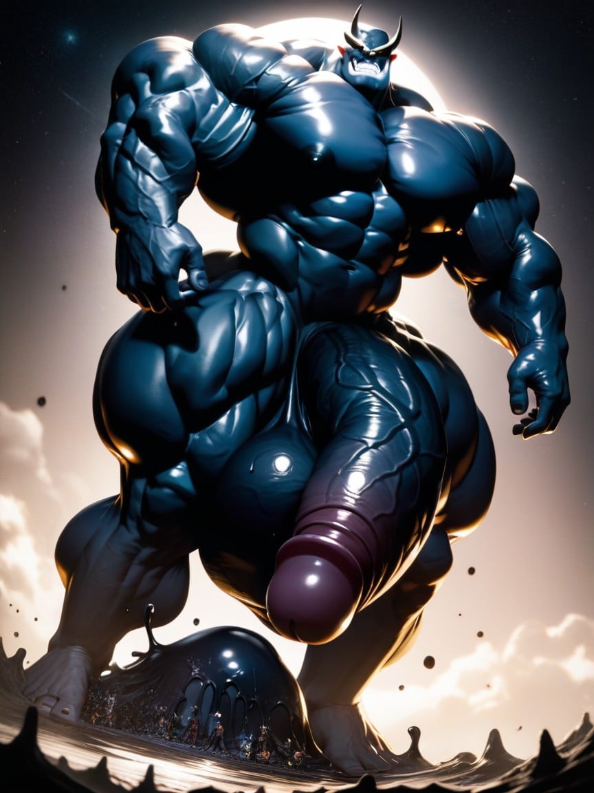 Big Ball, Alien Planet, Oversized Muscles AI Gay Porn