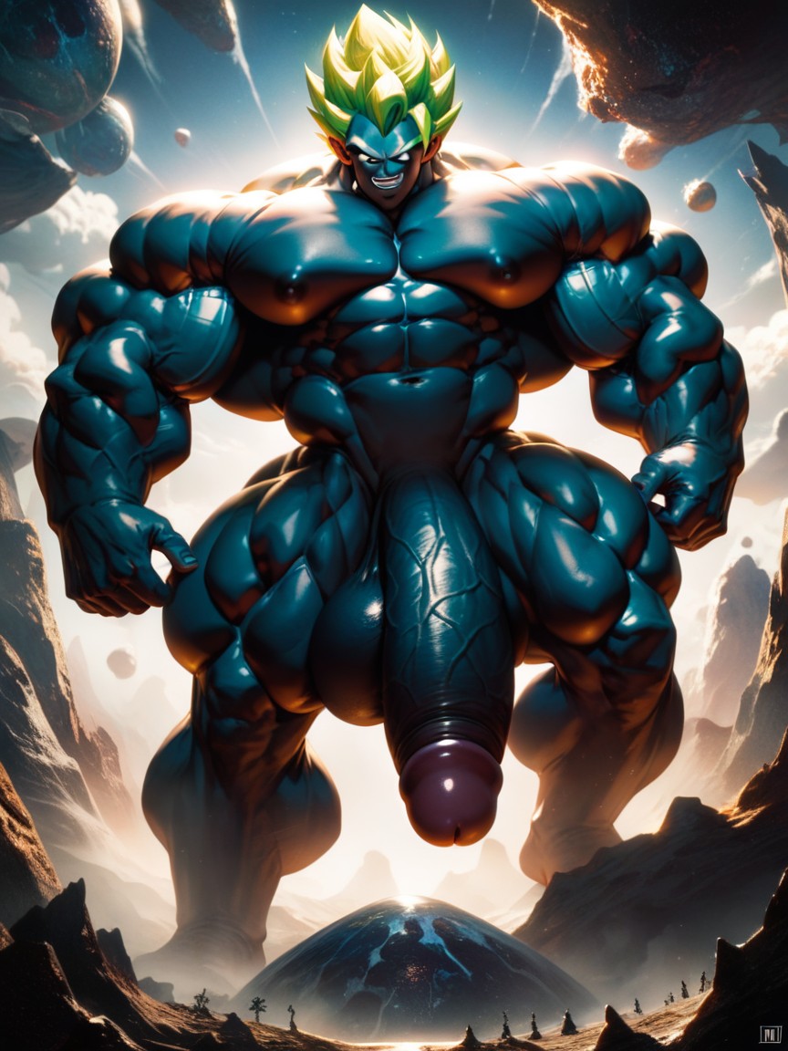Black Skin, Alien Planet, Huge Ball AI Gay Porn