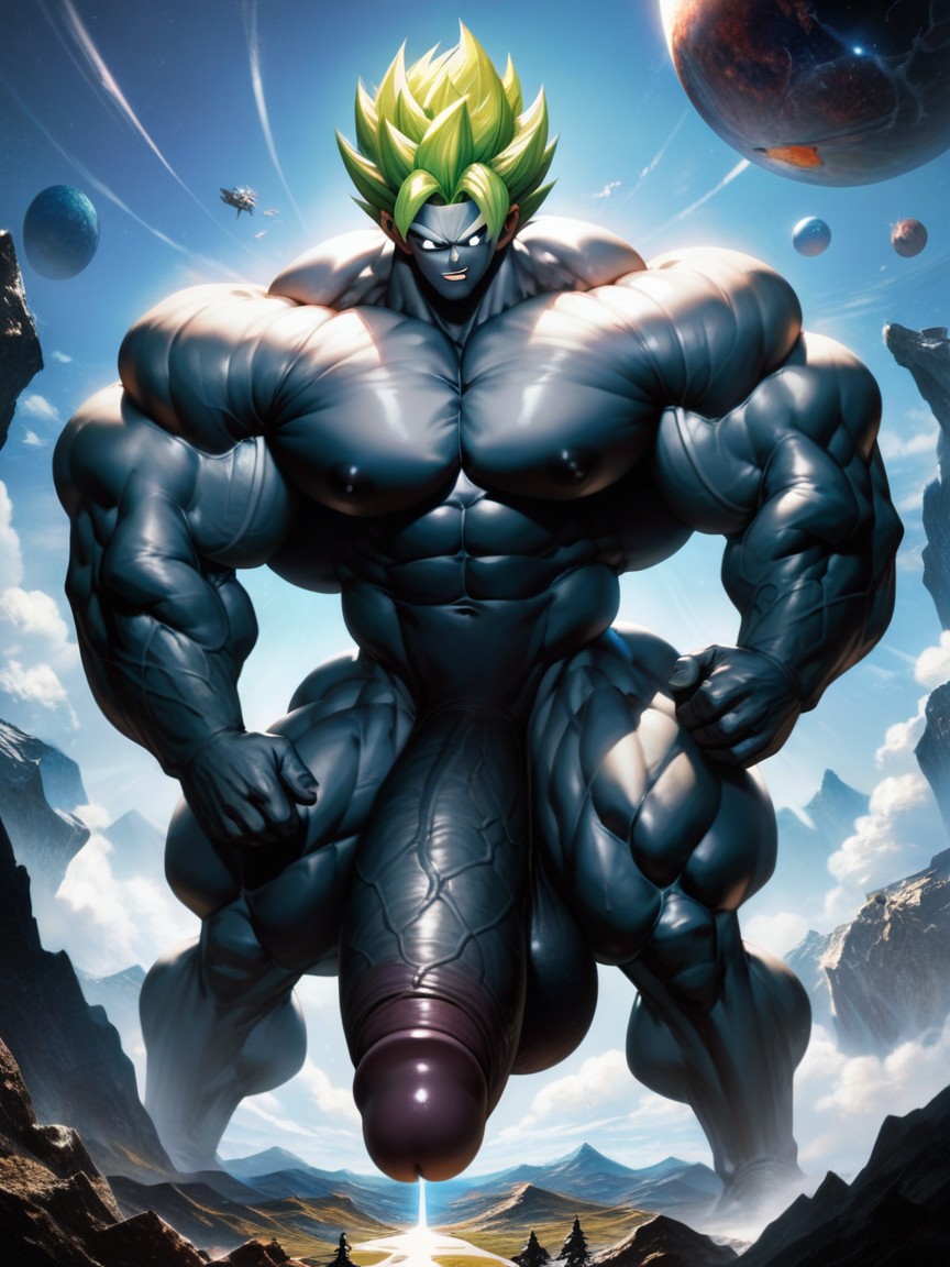 Huge Testicles, Giant, Alien Planet AI Gay Porn