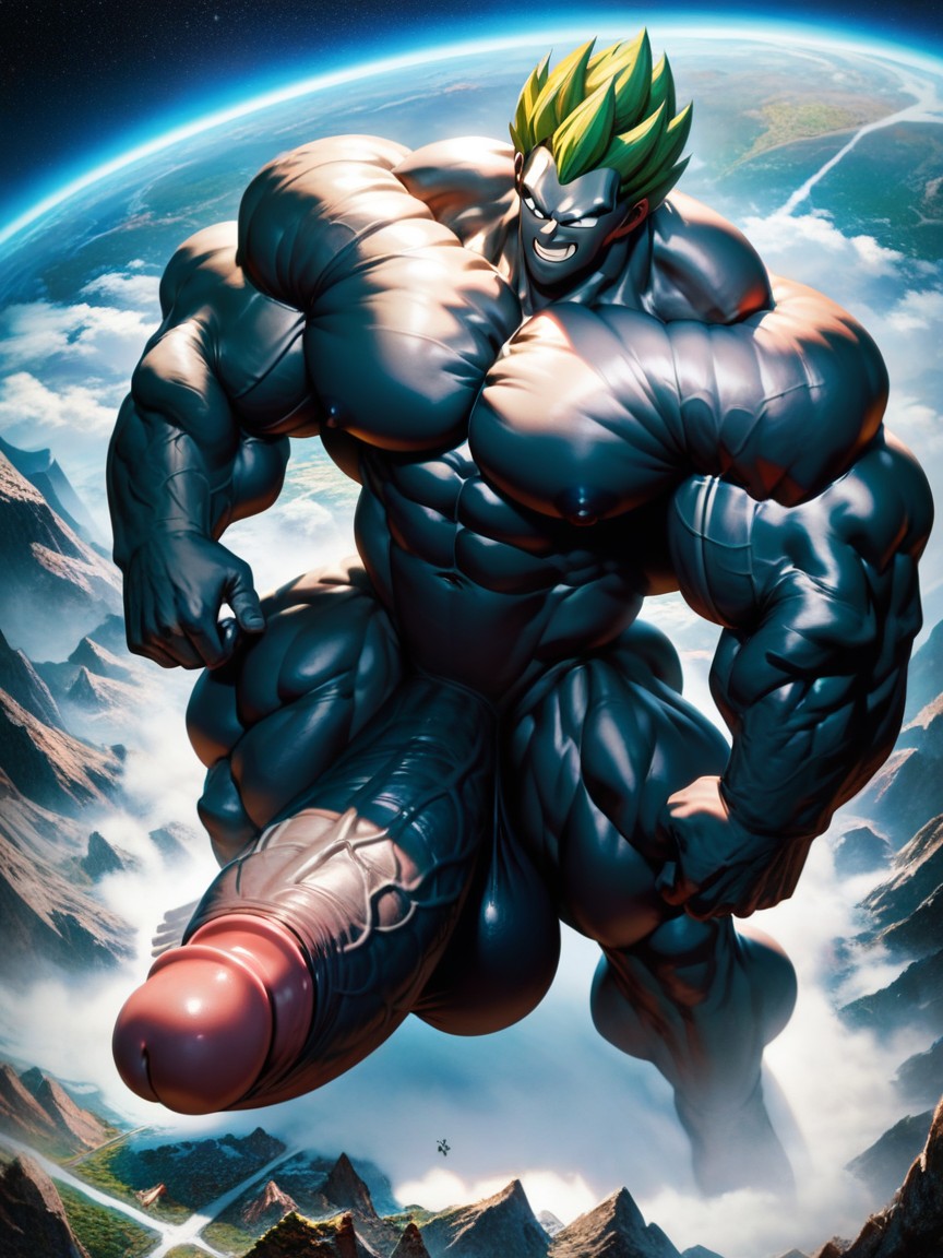 Hyper Muscle, Bragging Face, Super Saiyan AI Gay Porn