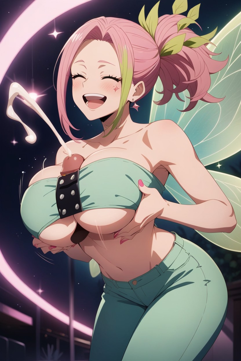 Cumshot, Bouncing Breasts, At A Club AI Porn