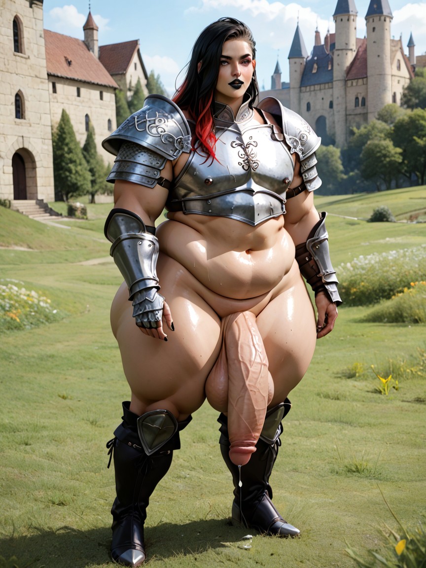 Black Boots, Pierced Nipples, Extremely Large Ass AI Gay Porn