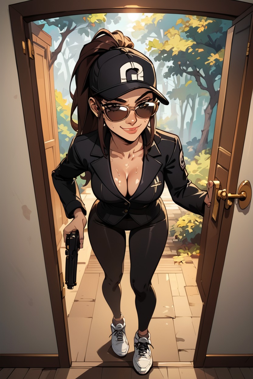 Sunglasses, Sweaty, Pov AI Porn