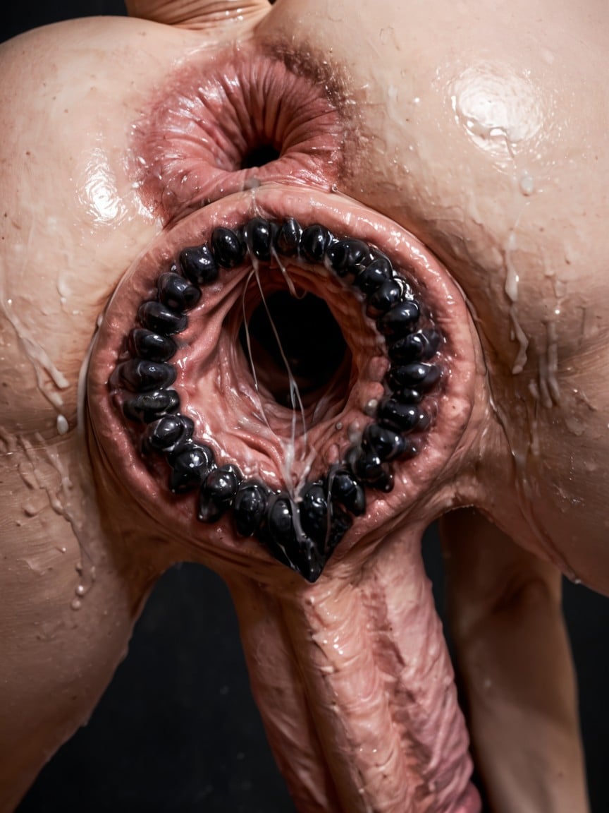High Detail, Demon Monster Giant Futa Fluid, Barbed Anthro Lizard Cock Skin AI Porn