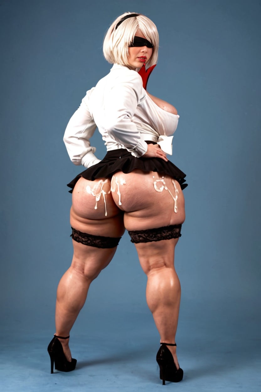 Horny, Yorha B From Nier Automata, Perfect Anatomic AI Porn