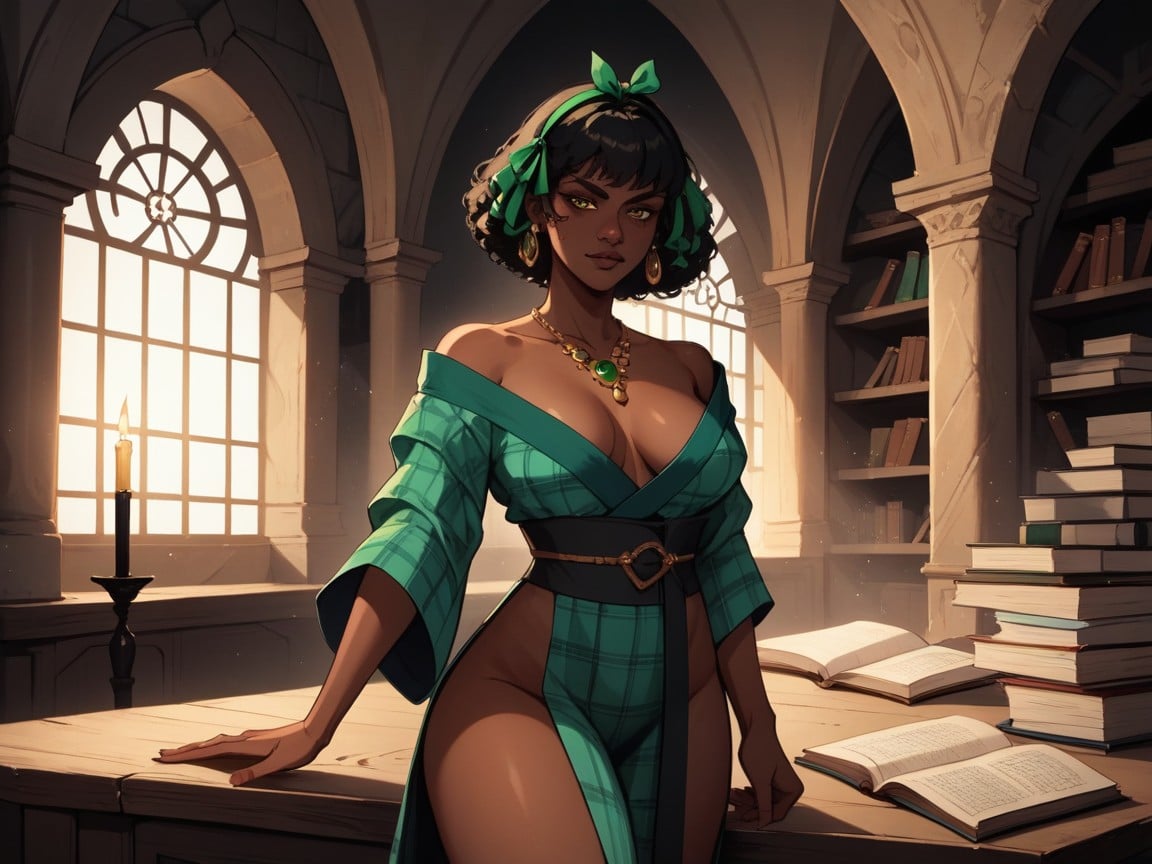 Curly, Noir, Afterimage AI Porn