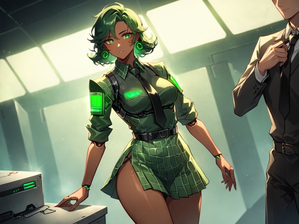 Mechs, Squared Hips, Saturated Colors Latina AI Porn