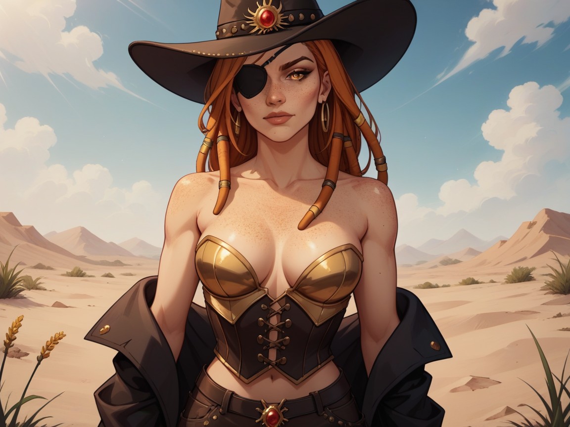 Black Trench Coat, Sherriff, Latina AI Porn